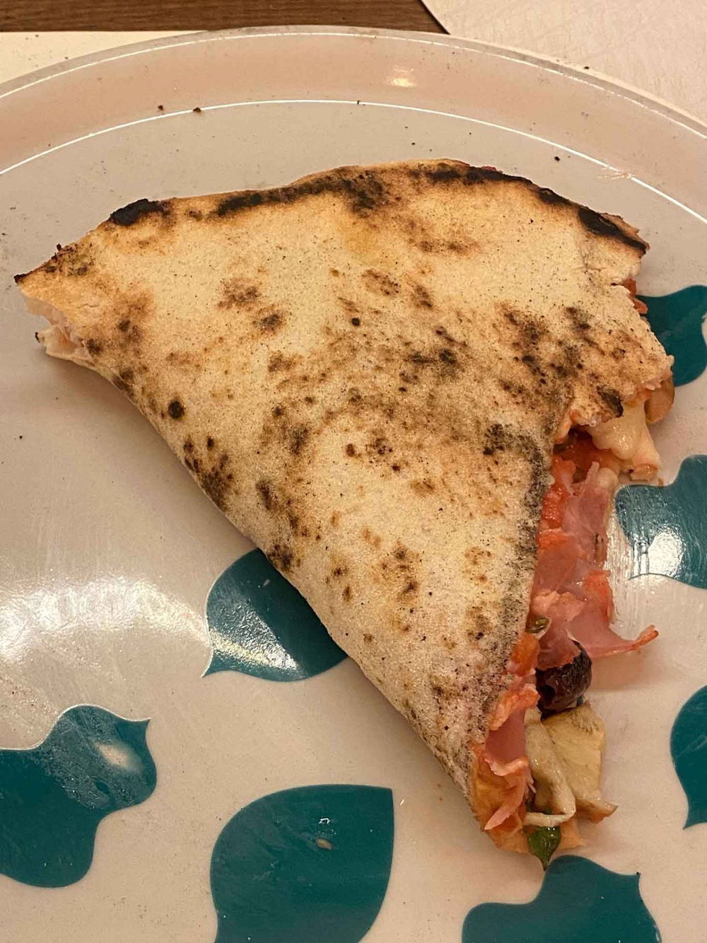 la cottura della pizza Capricciosa della pizzeria Casa Giglio ad Acerra