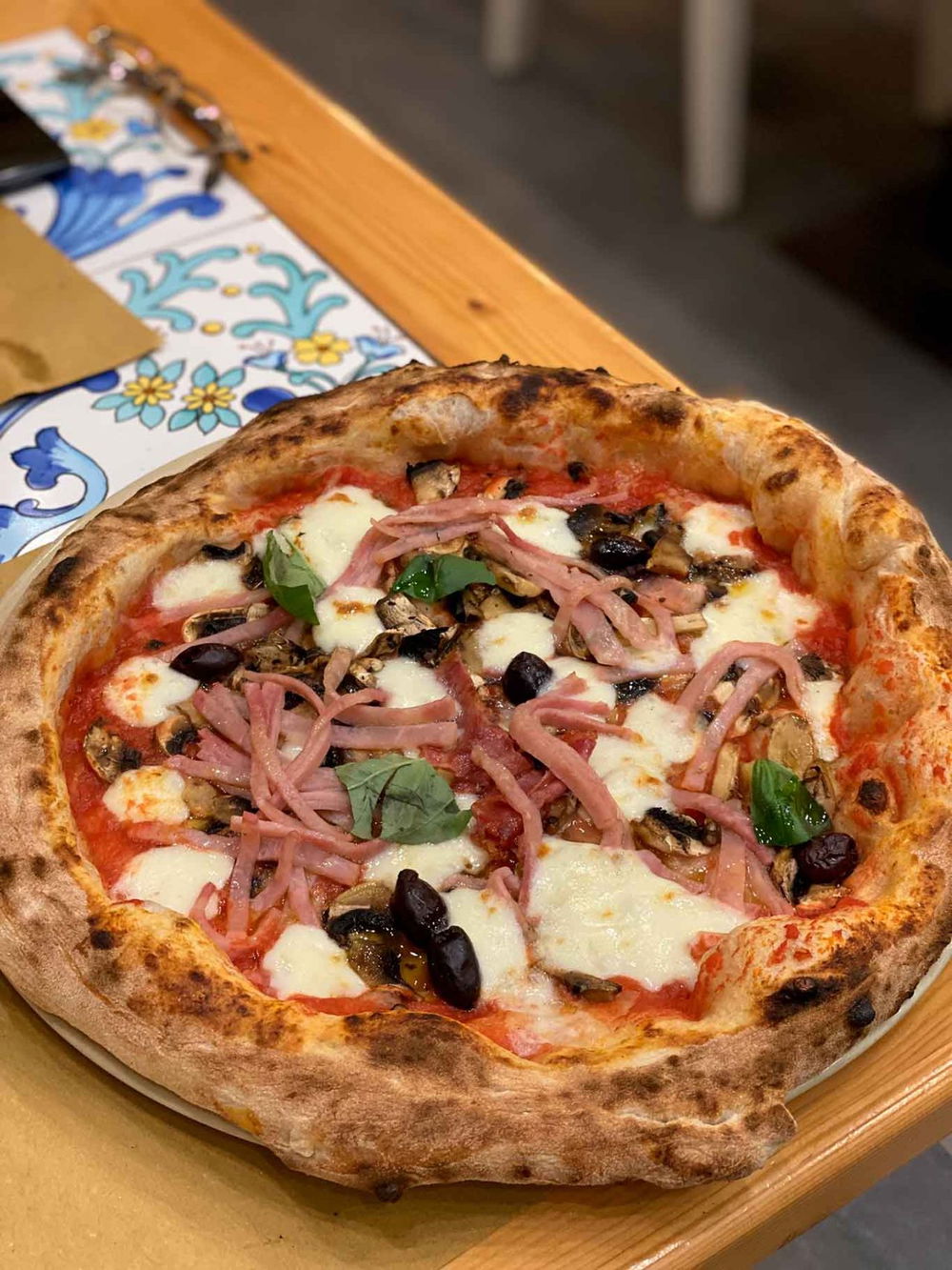 la pizza Capricciosa della pizzeria Doro Gourmet a Macerata Campania per il Campionato 2025
