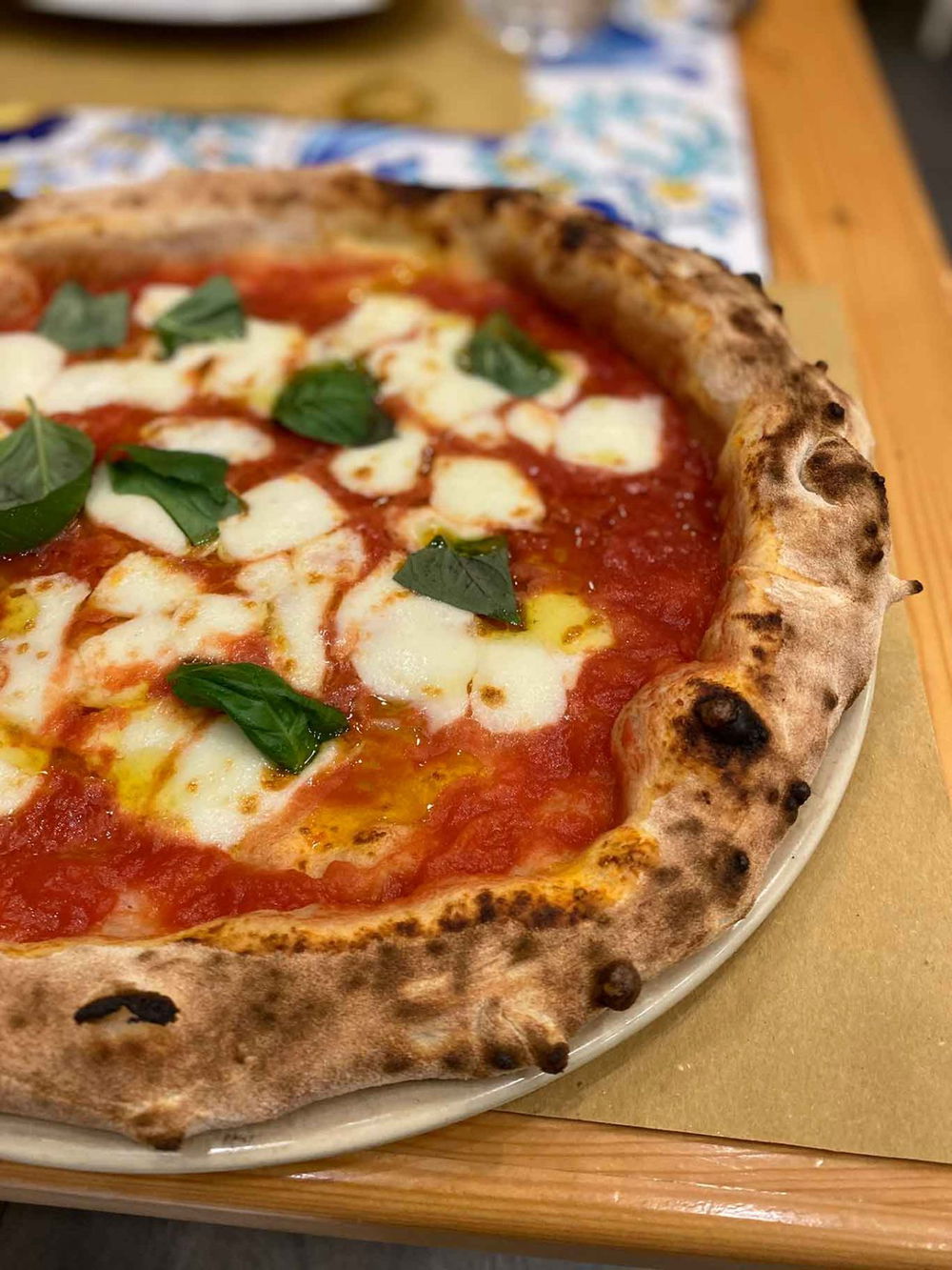 la pizza Margherita della pizzeria Doro Gourmet a Macerata Campania per il Campionato 2025