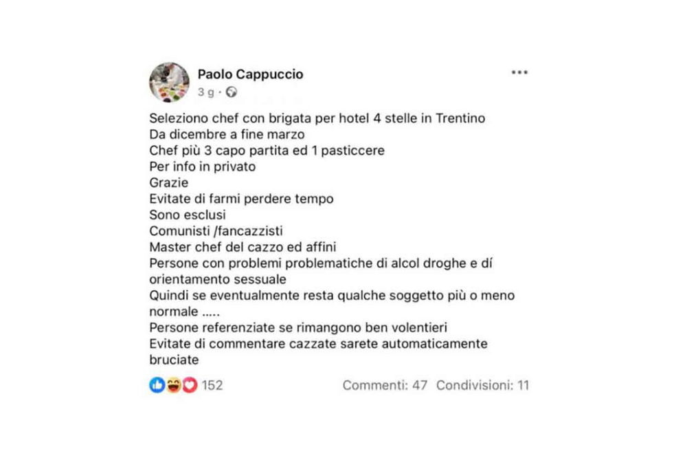 il post di Paolo Cappuccio