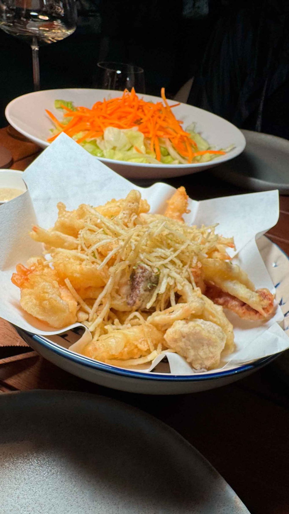 pesce fritto del ristorante Casa Seta sul porto di Acciaroli in Cilento