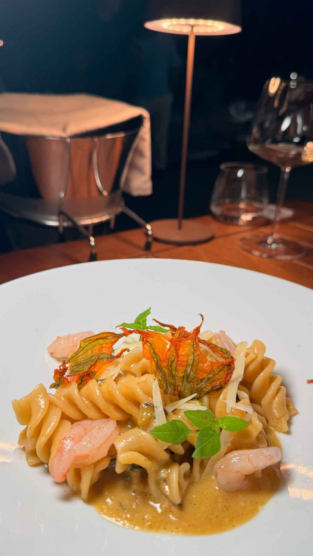 pasta alla Nerano del ristorante Casa Seta sul porto di Acciaroli in Cilento