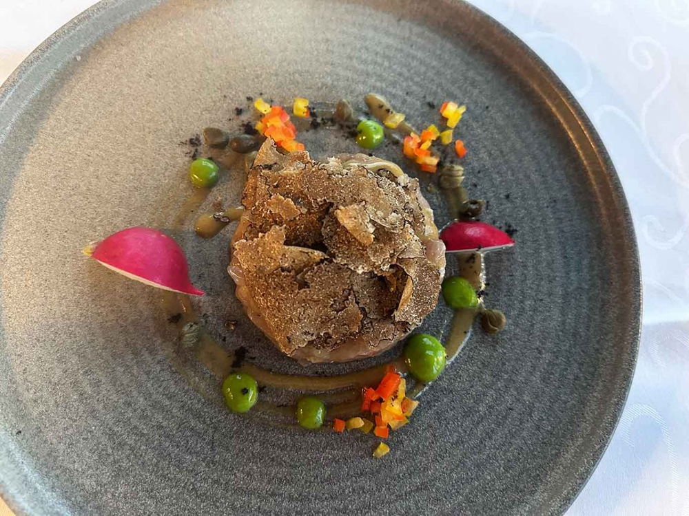 tartare di lavarello al ristorante Crotto dei Platani sul Lago di Como