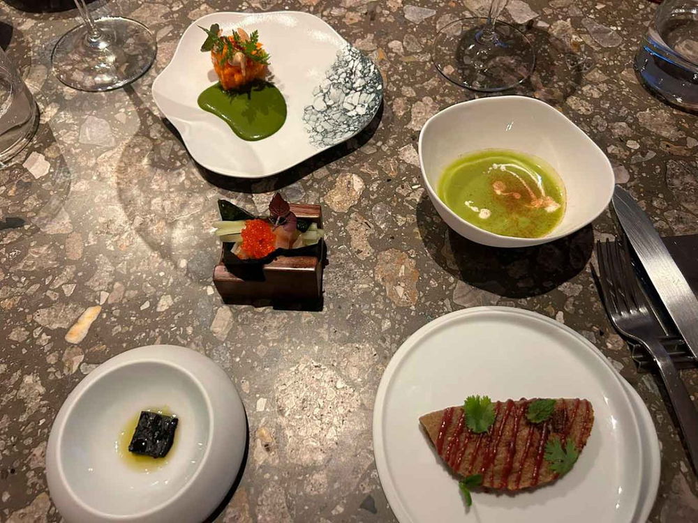 gli amuse bouche del ristorante Il Sereno al Lago sul Lago di Como