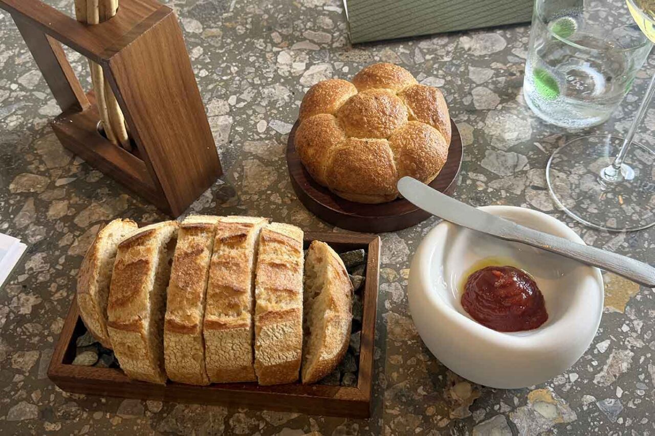 il pane del ristorante Il Sereno al Lago di Como