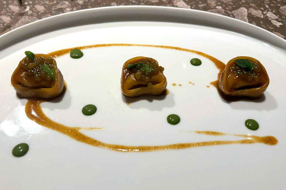 i tortelli del ristorante Il Sereno al Lago sul Lago di Como