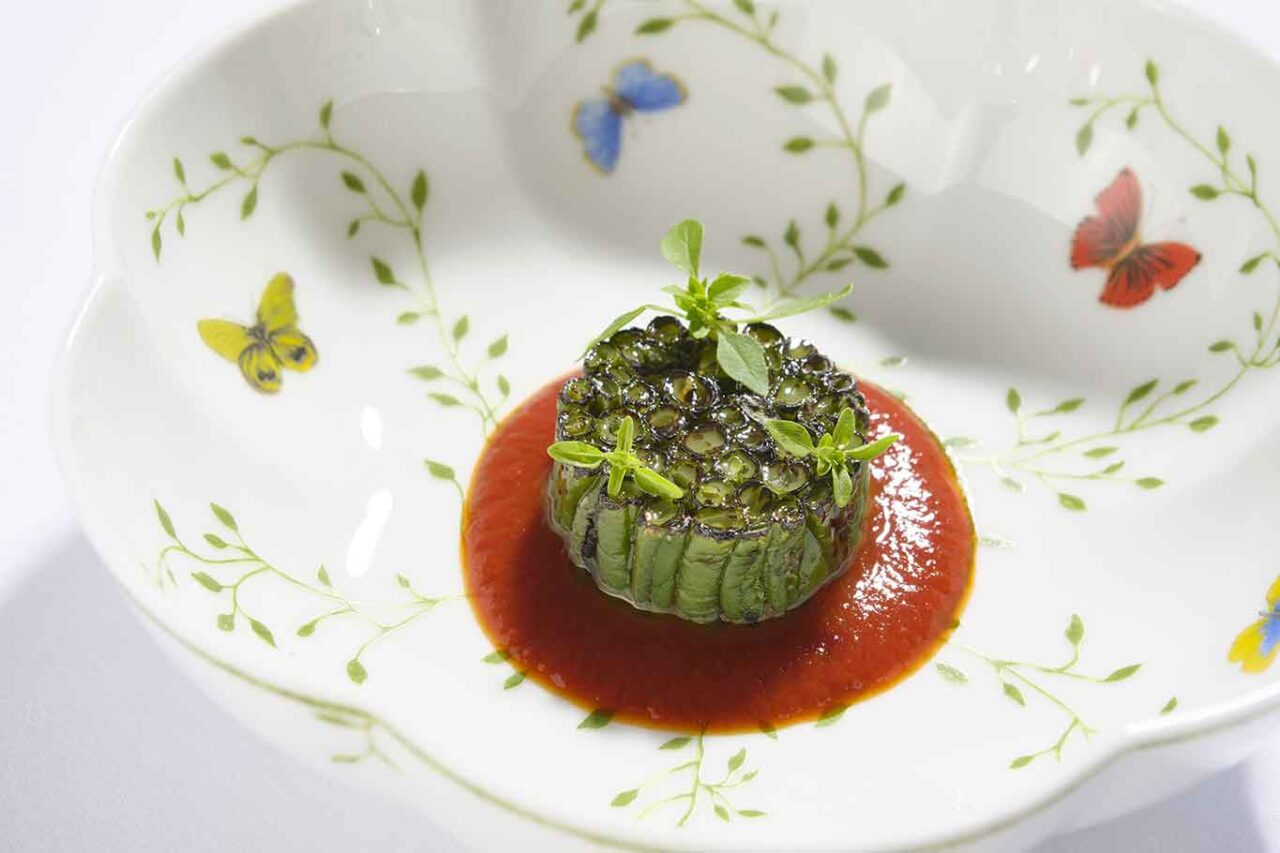 fagiolini alla romana del ristorante Imàgo dell'Hotel Hassler a Roma