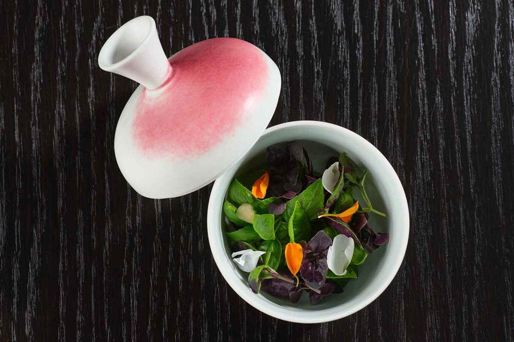 Insalata estiva del ristorante Imàgo dell'Hotel Hassler a Trinità dei Monti a Roma