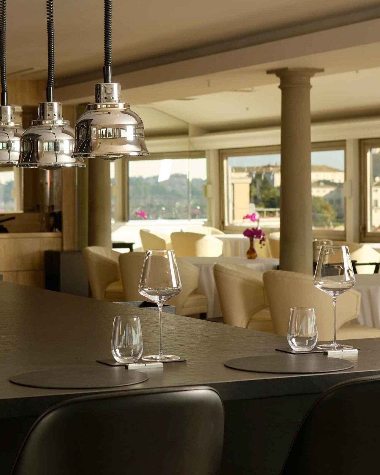la nuova sala e il pass del ristorante Imàgo dell'Hotel Hassler a Roma