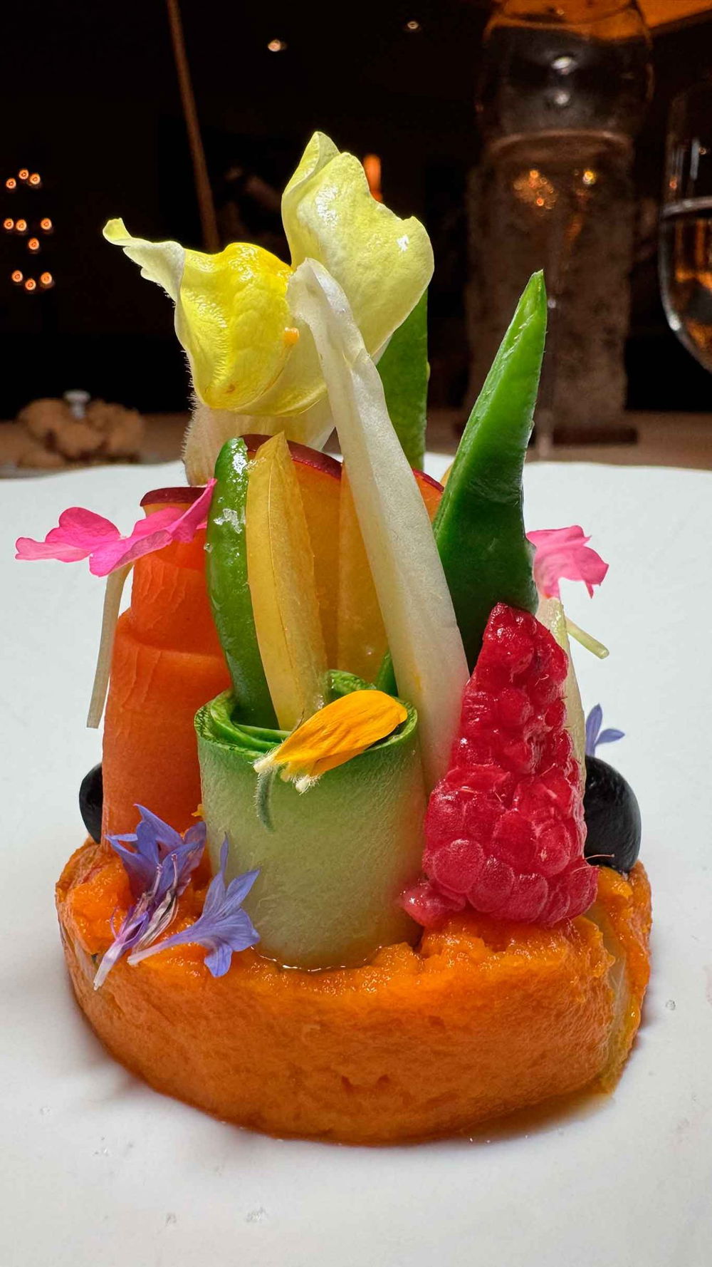 crudo e cotto di frutta e verdura del ristorante Tre Olivi a Paestum