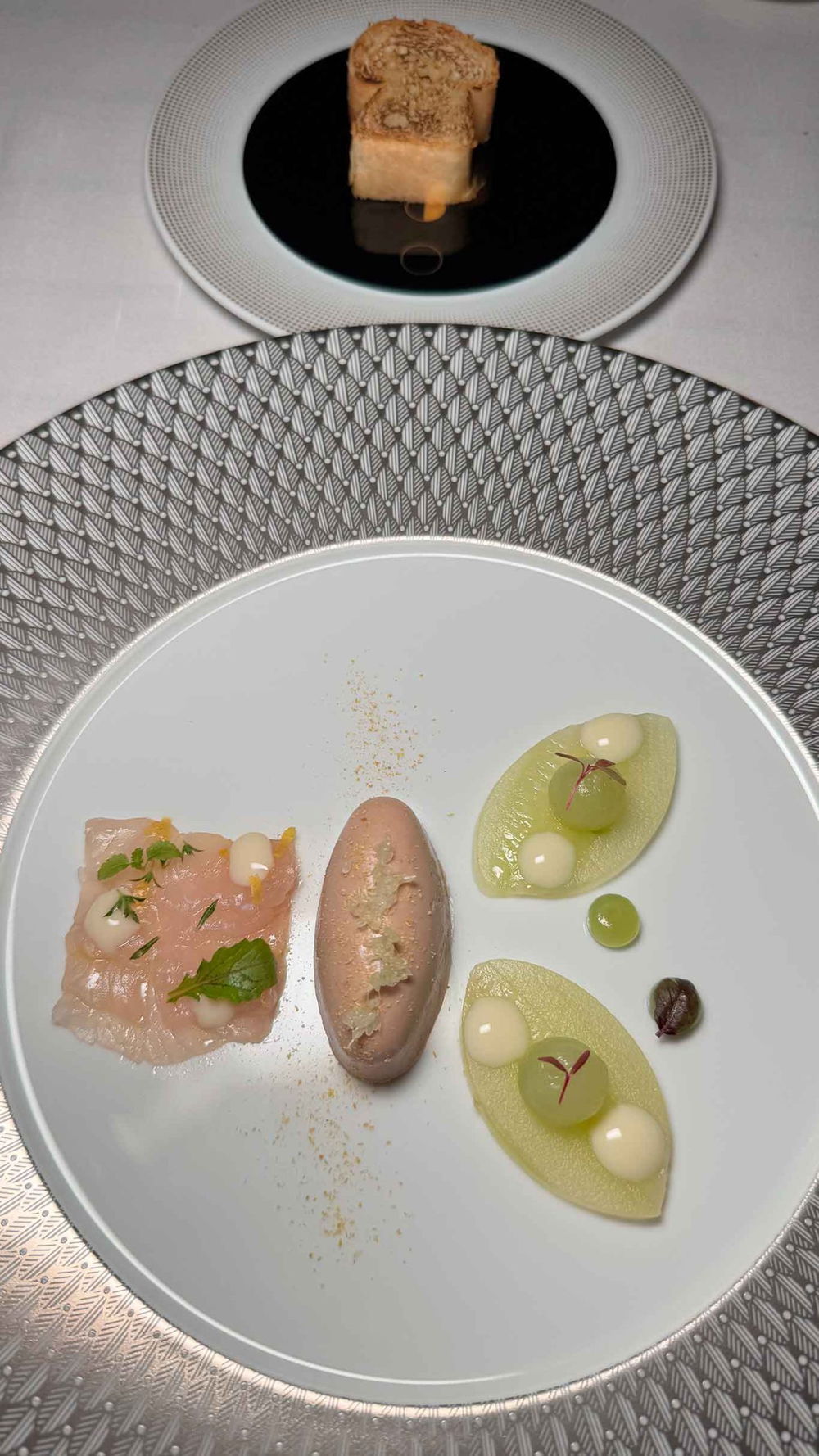 il foie gras del ristorante Un Piano Nel Cielo dell'hotel Casa Angelina a Praiano in Costiera Amalfitana