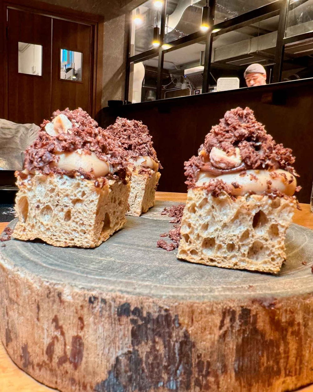 la pizza dolce Ultra Nocciola della pizzeria Bob Alchimia a Spicchi a Montepaone Lido in Calabria