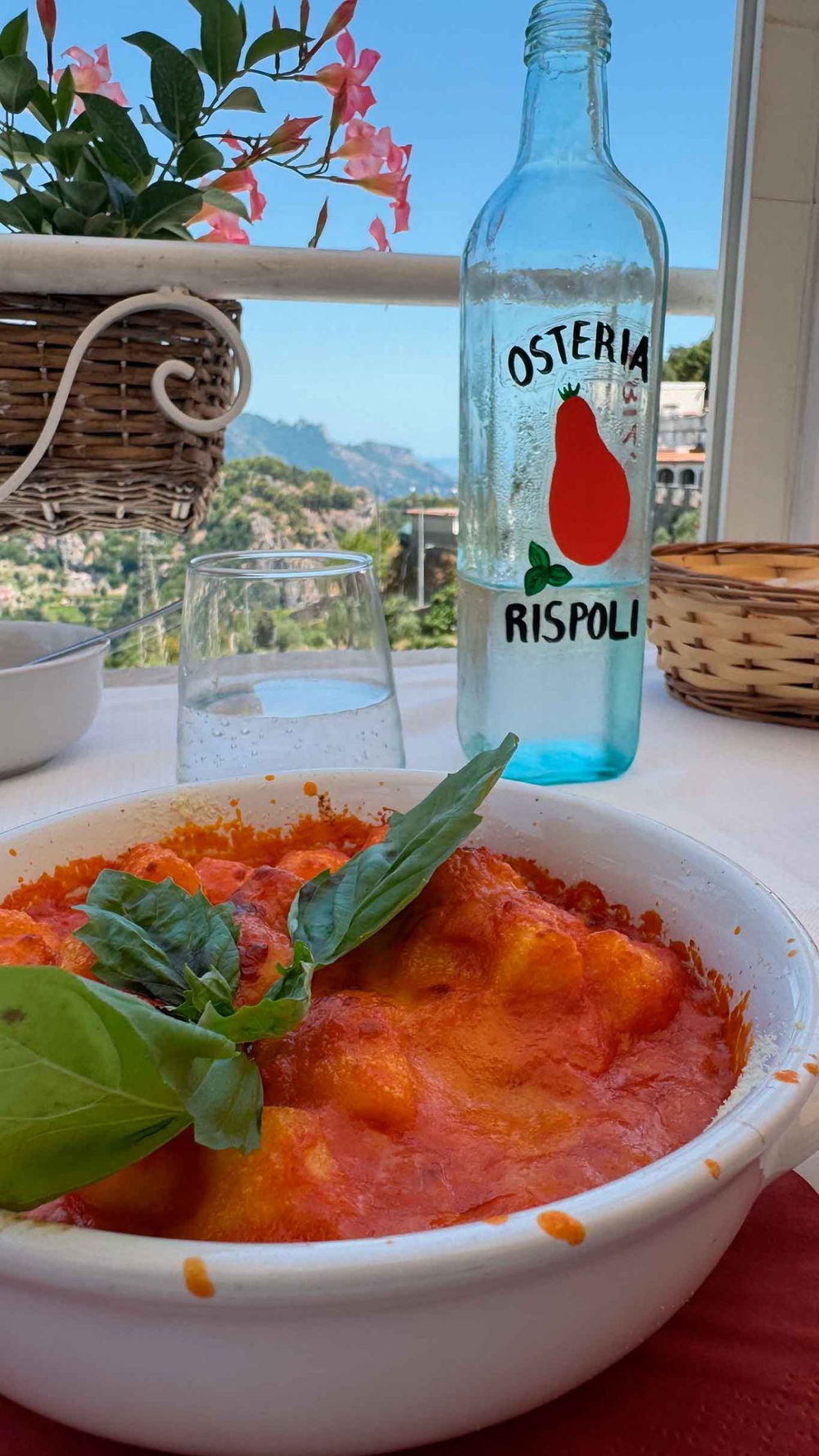 gli gnocchi alla sorrentina dell'Osteria Rispoli a Pogerola