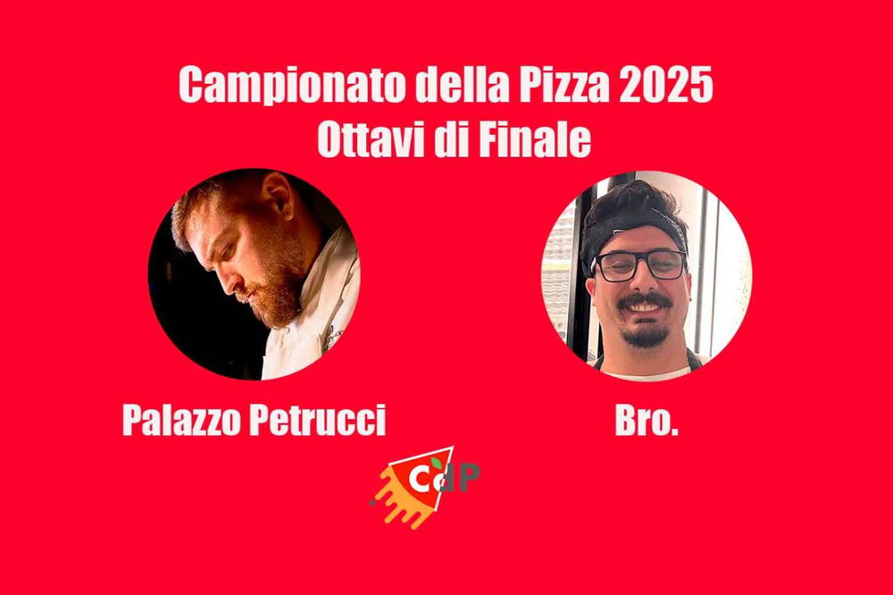 Palazzo Petrucci e Bro agli Ottavi di Finale del Campionato della Pizza CdP 2025