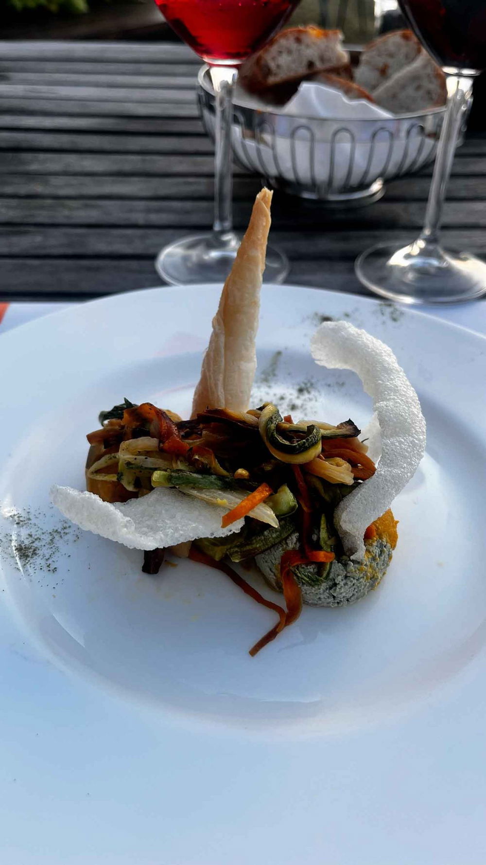 antipasto della Cucina della Tenuta dello Scompiglio a Lucca 