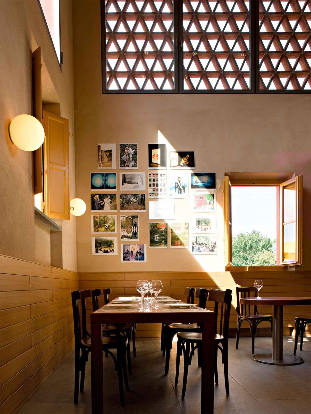 la sala della Cucina della Tenuta dello Scompiglio a Lucca 