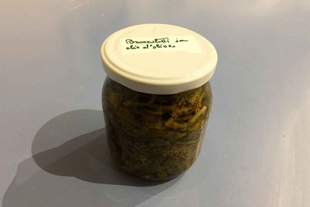 broccoletti sott'olio e botulino