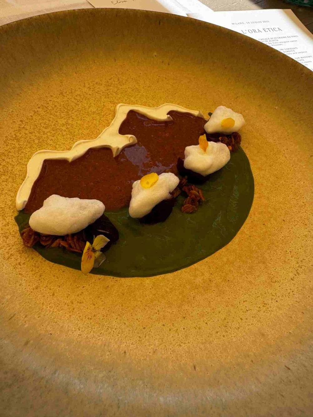 horto ristorante milano basilico nocciole dessert