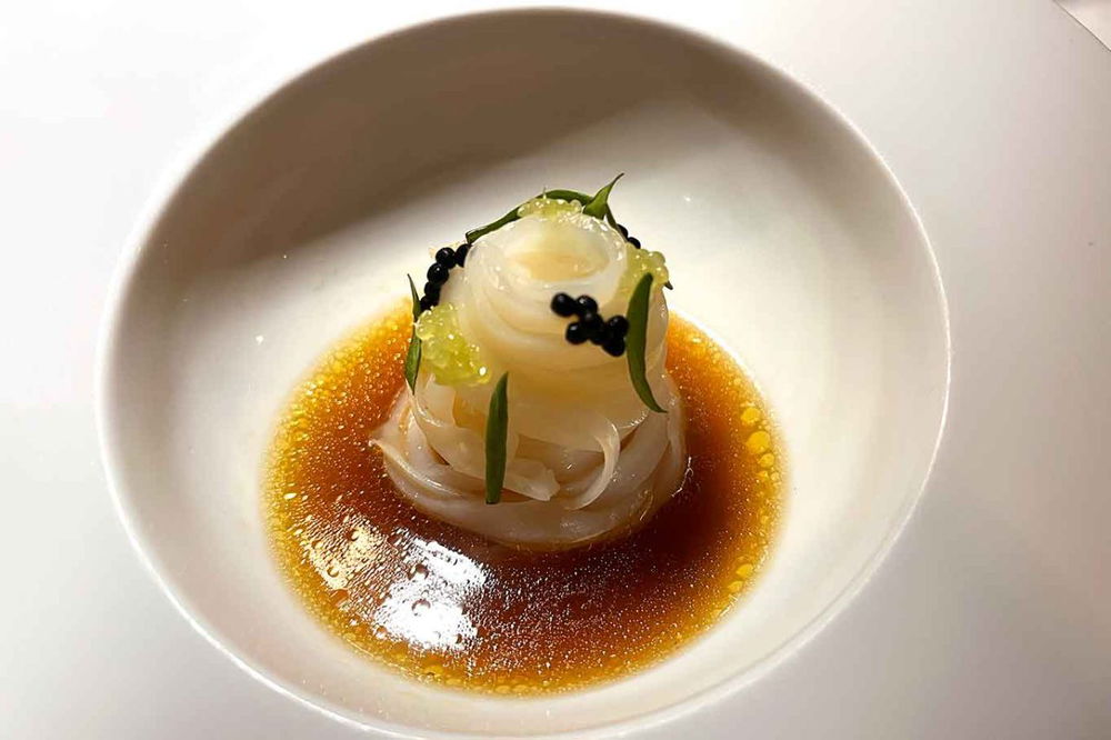 tagliatelle di calamaro del ristorante Gabbiano 3.0 a Marina di Grosseto