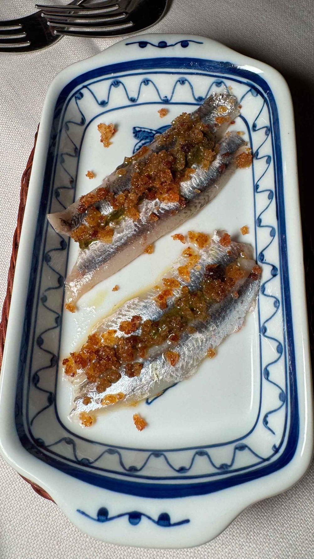 le alici del ristorante Il Catojo dello Spinetto a Badolato in Calabria