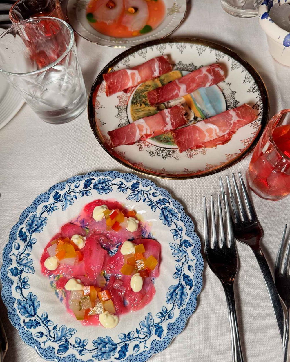 rana pescatrice, capocollo e cernia del ristorante Il Catojo dello Spinetto a Badolato in Calabria