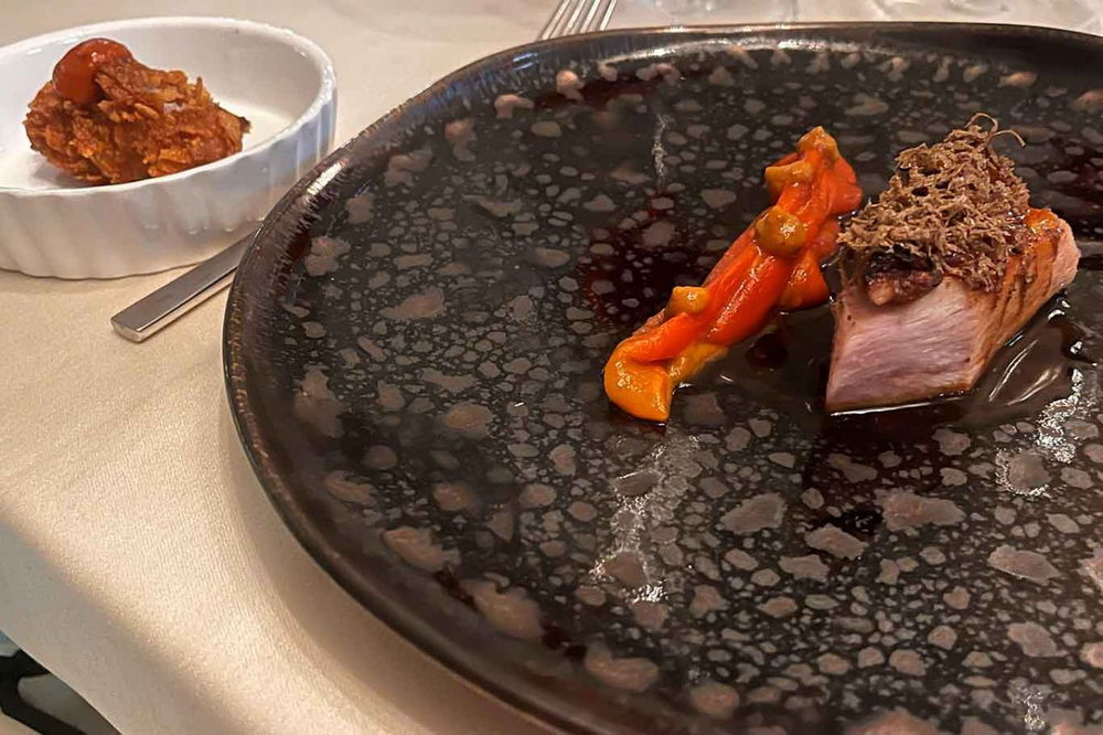 il pollo ficatum del ristorante La Locanda del Cardinale ad Assisi