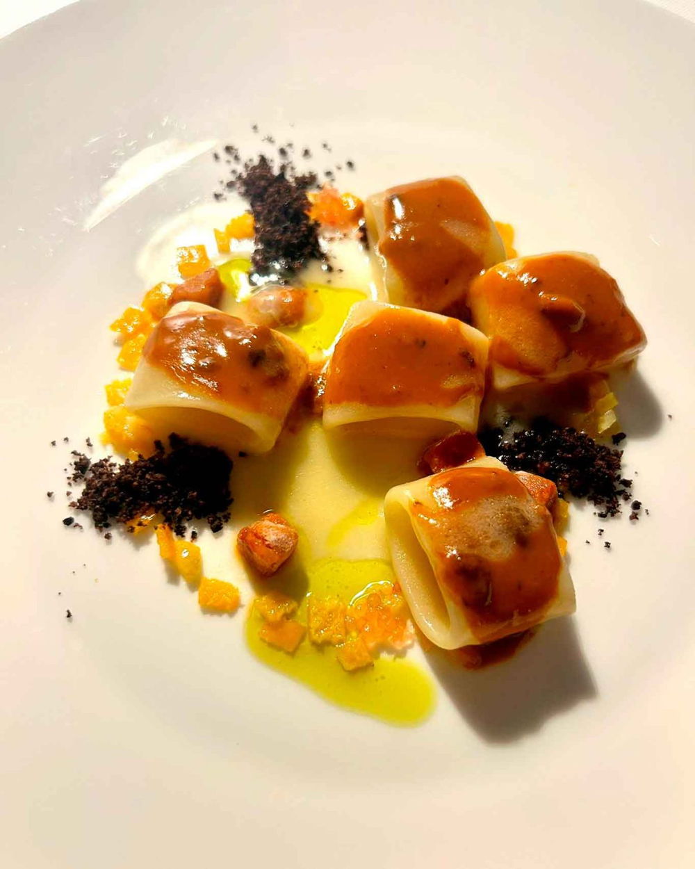 la pasta ai ricci del menu Lab 25 al ristorante Uliassi a Senigallia