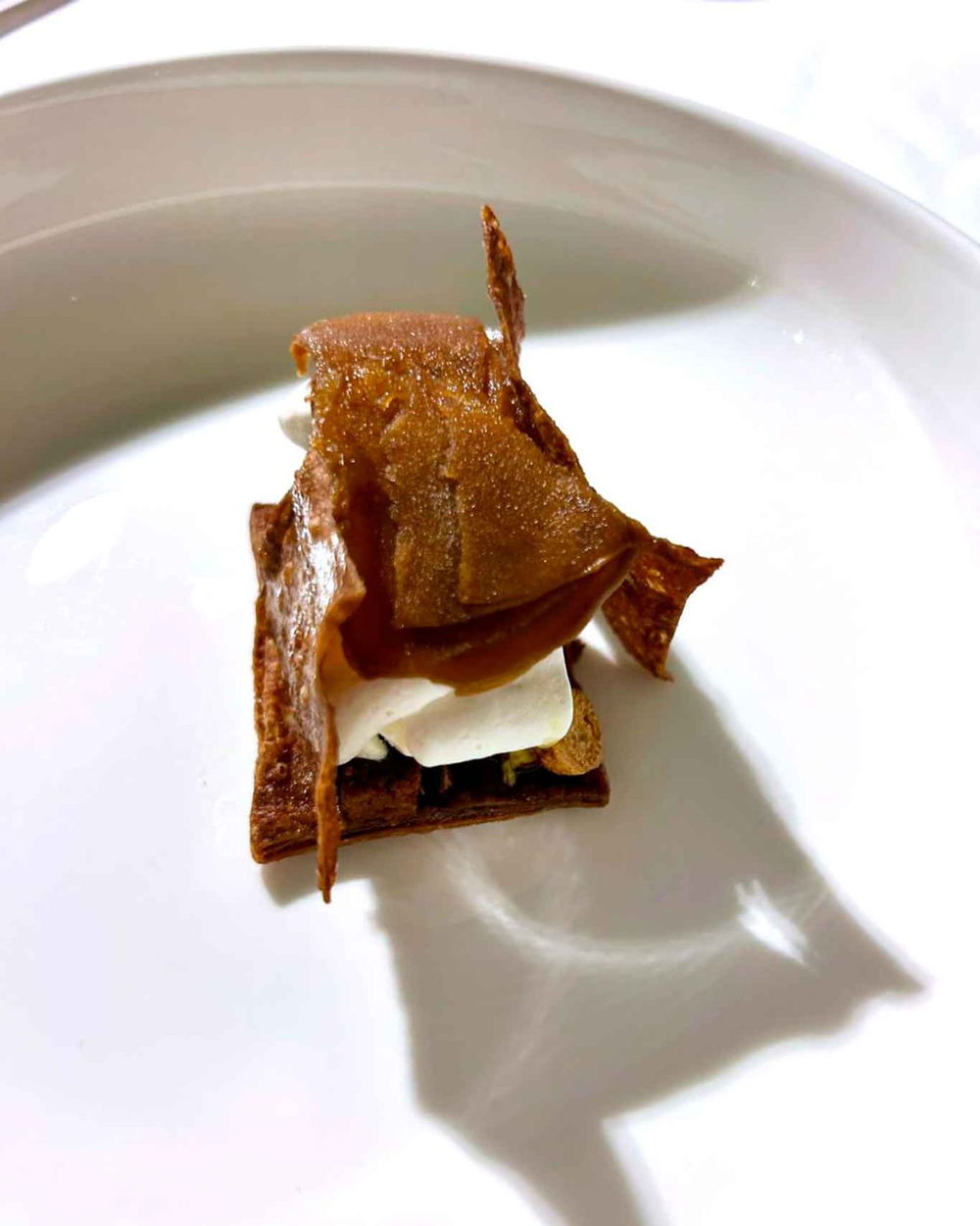 il gelato al caffè del menu Lab 25 al ristorante Uliassi a Senigallia