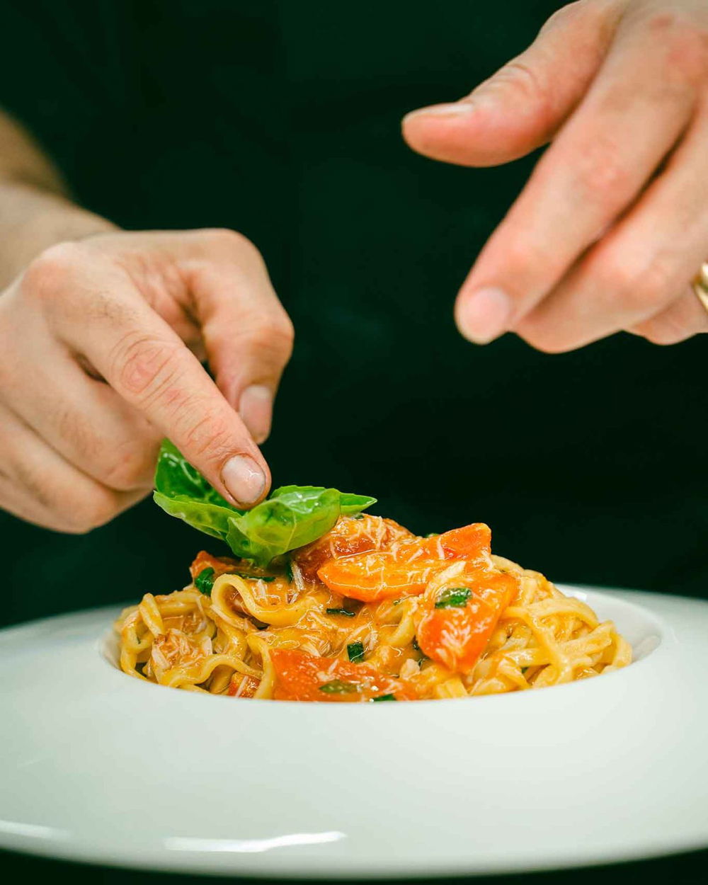 la ricetta dei tagliolini con il granchio