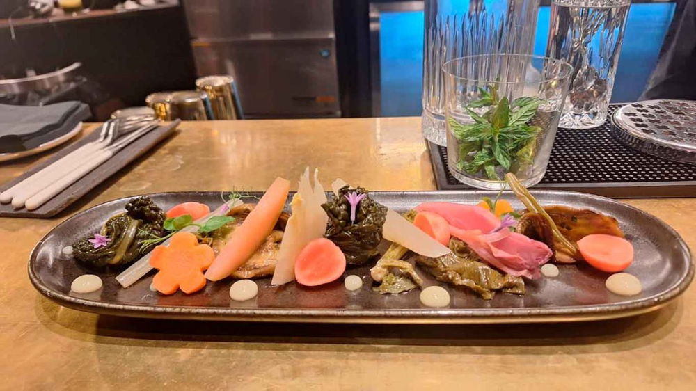 il tagliere dell'orto di Evo Bistrot Centumbrie ad Agello in Umbria