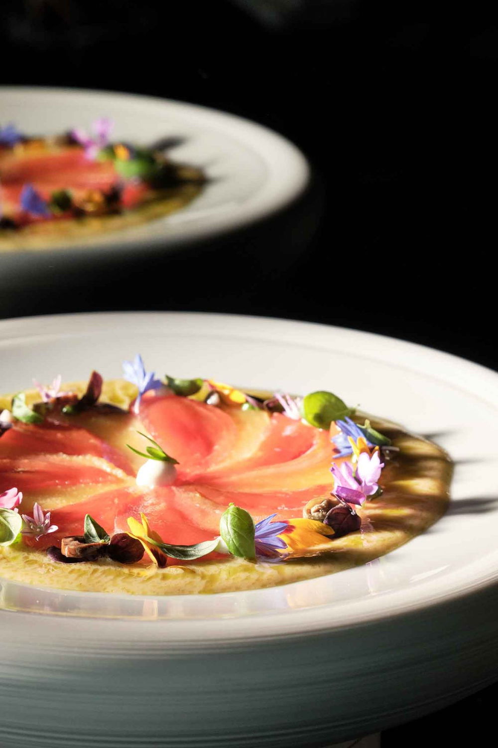 i pomodori cuore di bue del George Restaurant al Grand Hotel Parker's di Napoli