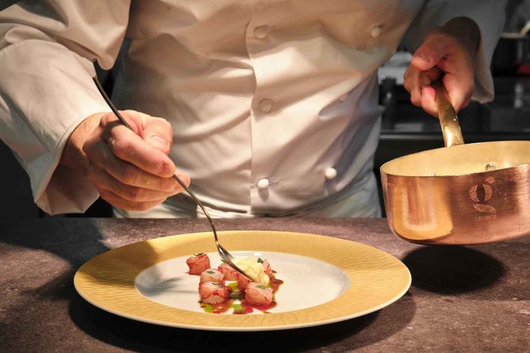 George, grande cena al ristorante dell’Hotel Parker’s di Napoli
