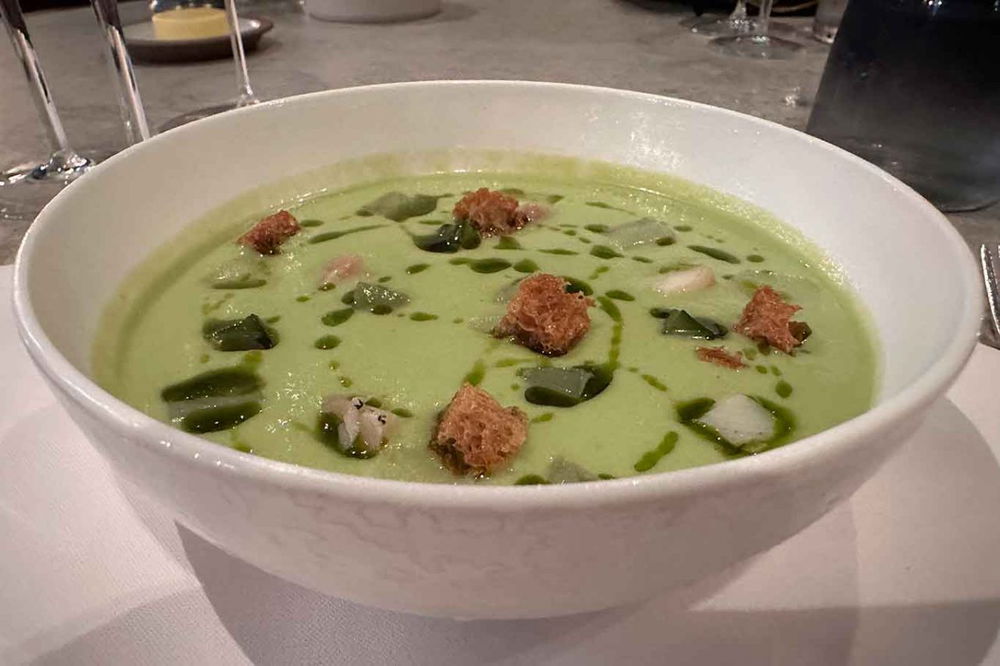 il gazpacho del ristorante Tom Kerridge Bar & Grill a Londra