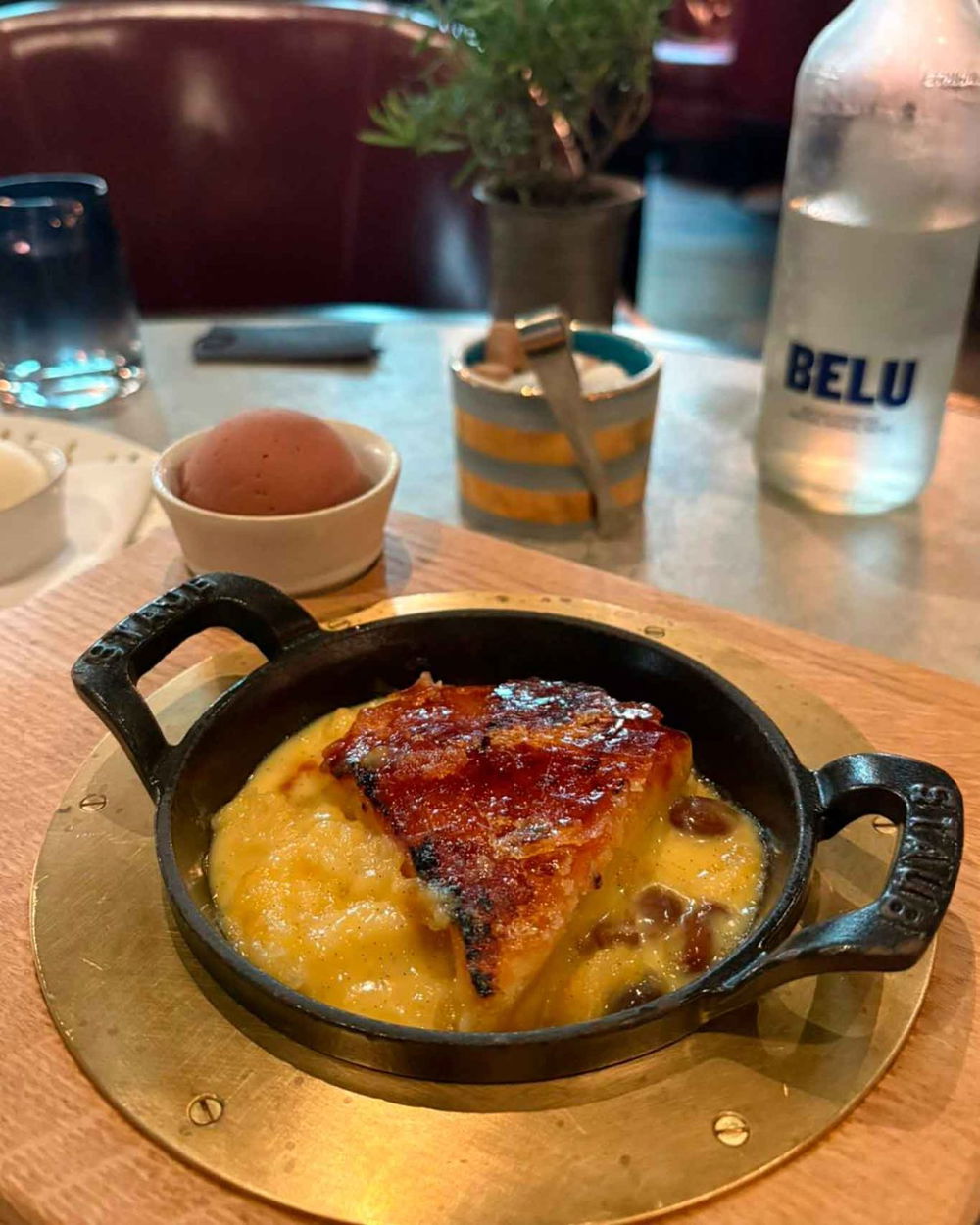 il pudding del ristorante Tom Kerridge Bar & Grill a Londra