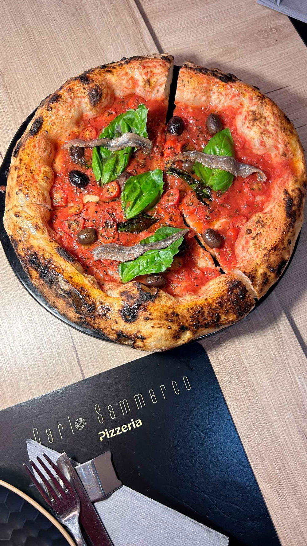 la pizza Marinara Antica Napoli di Carlo Sammarco nella sfida con Diego Vitagliano