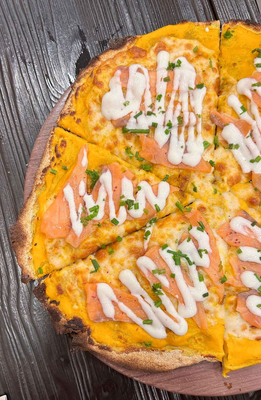 la pizza con il salmone di Diego Vitagliano nella sfida con Carlo Sammarco
