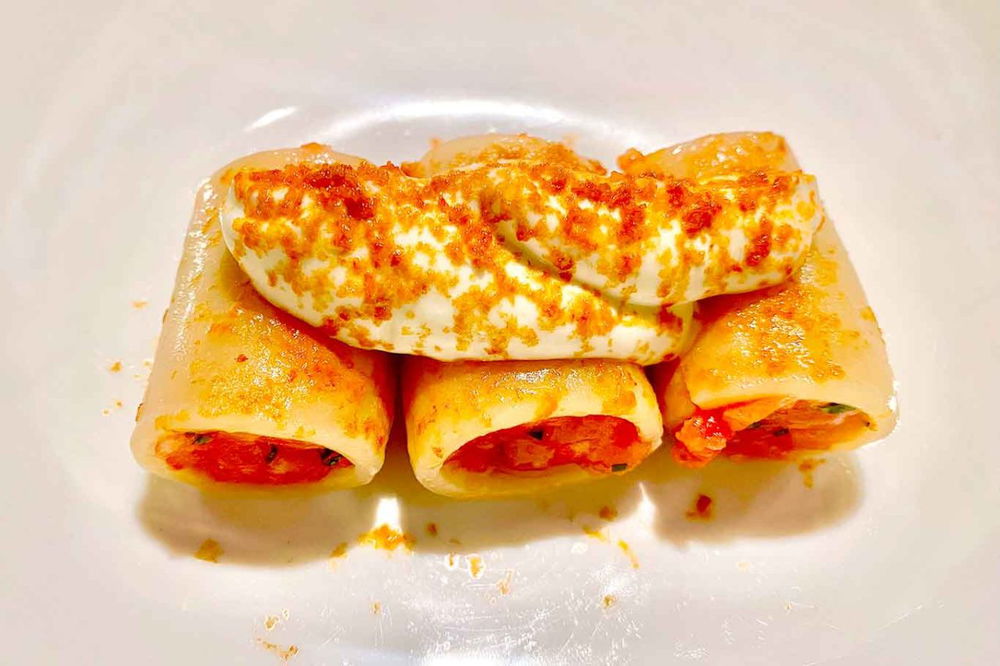i paccheri con i ricci del ristorante 177 Toledo a Napoli 