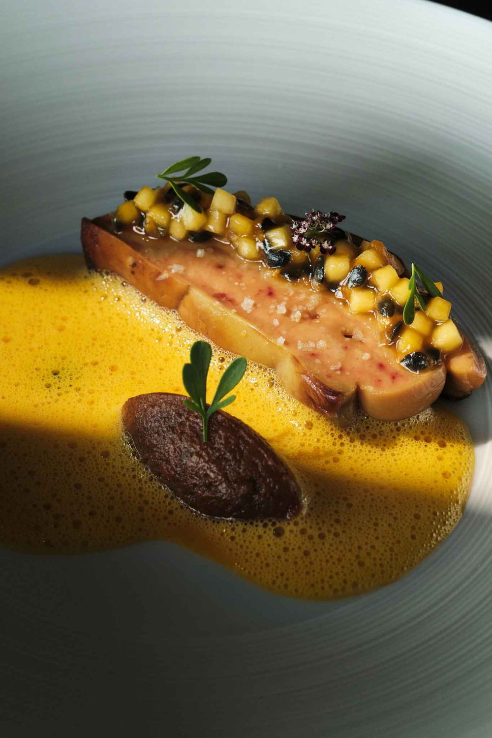 la scaloppa di foie gras del George Restaurant al Grand Hotel Parker's di Napoli