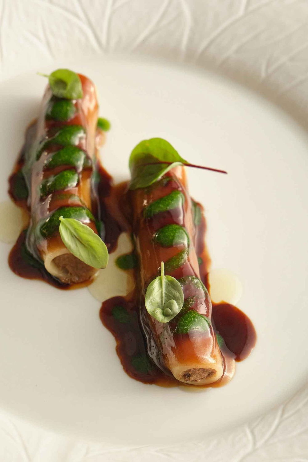 le candele con genovese di cinghiale del George Restaurant al Grand Hotel Parker's di Napoli