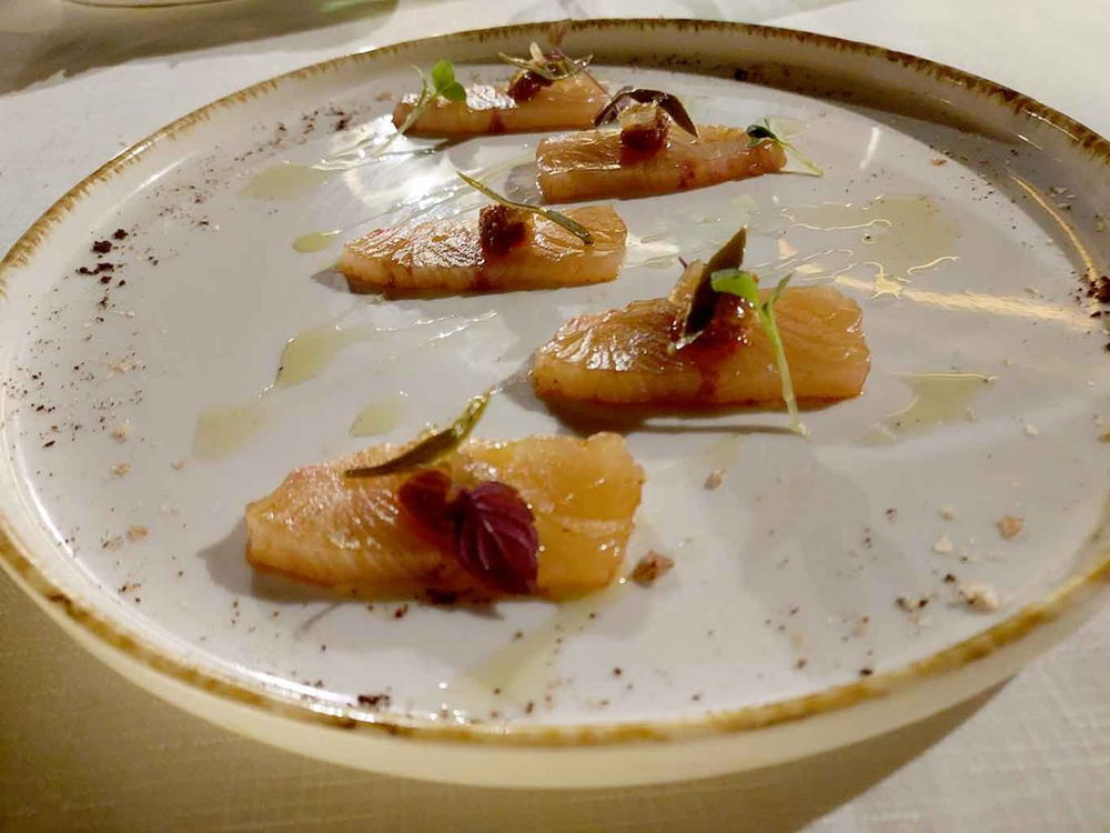 la ricciola del ristorante Gusto Primitivo a Manduria