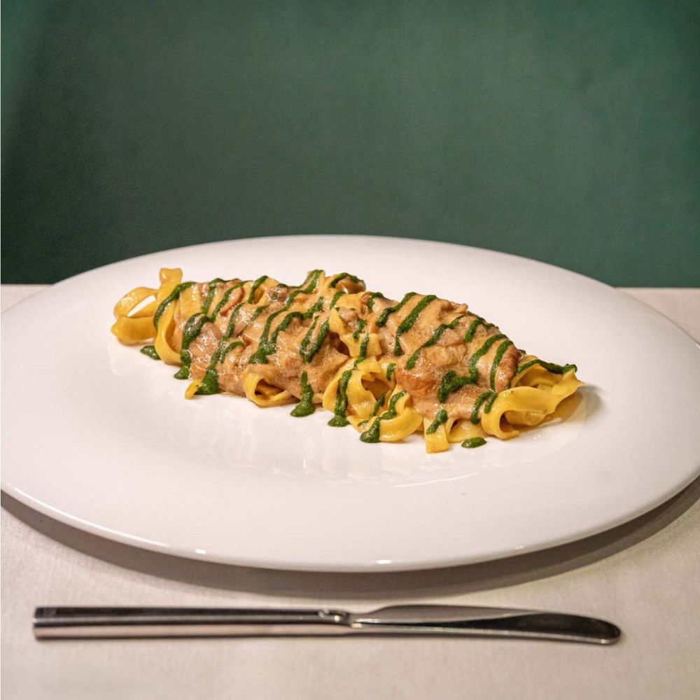 tagliatelle porcini