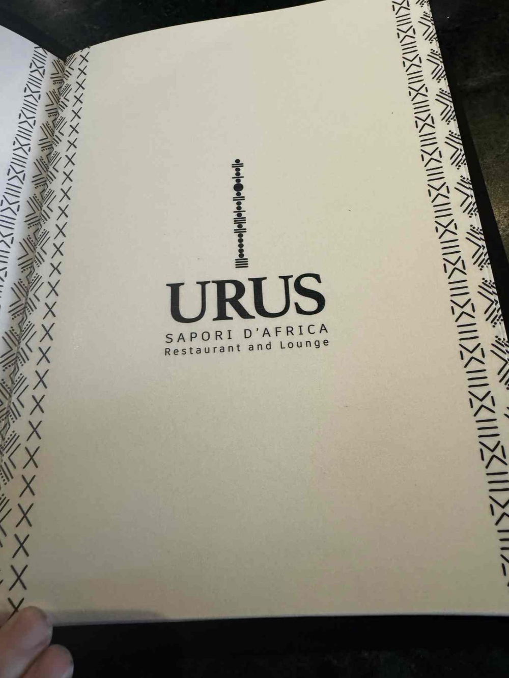 menu urus ristorante africano milano