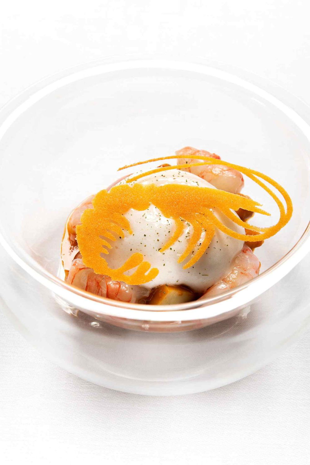 gamberi crema di ceci
