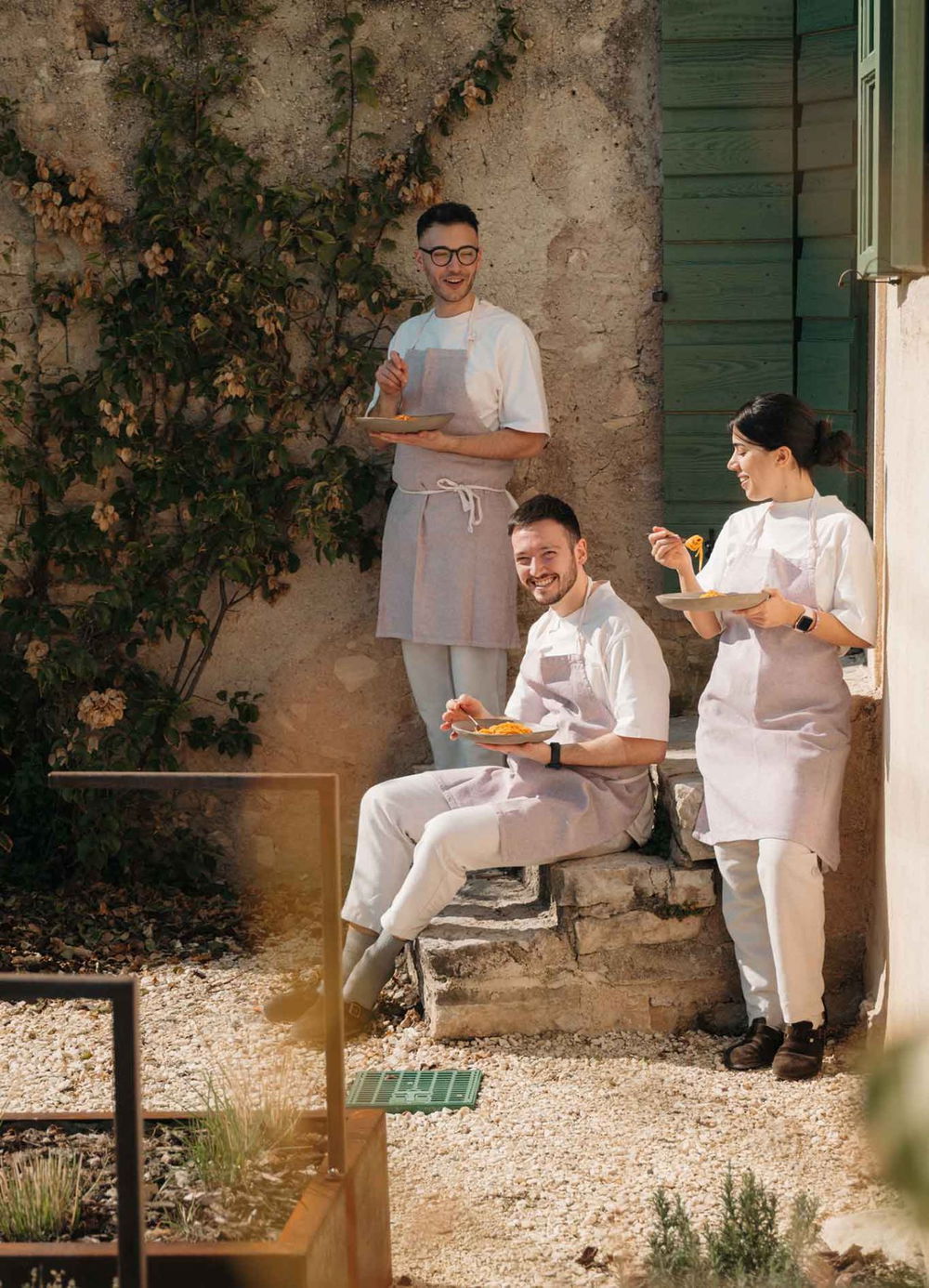 chef e pastry chef del Riviera Restaurant della Famiglia Rana sul Lago di Garda