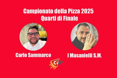 Campionato della Pizza 2025, Quarti: Sammarco &#8211; Sasà Martucci