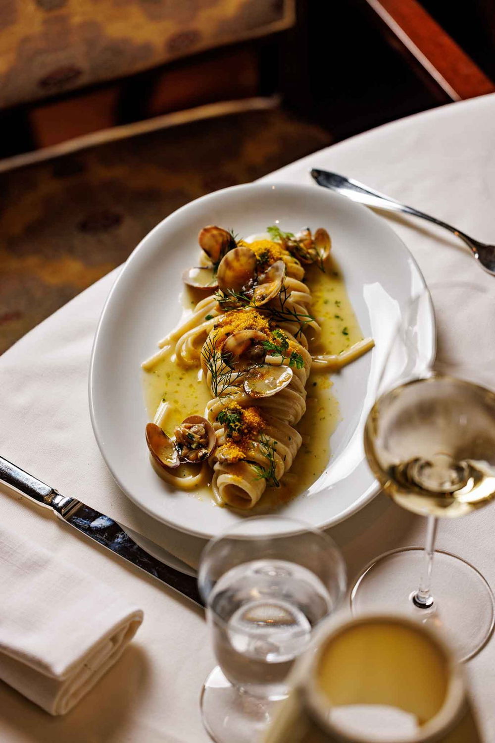 linguine vongole e bottarga al The Wilde a Milano