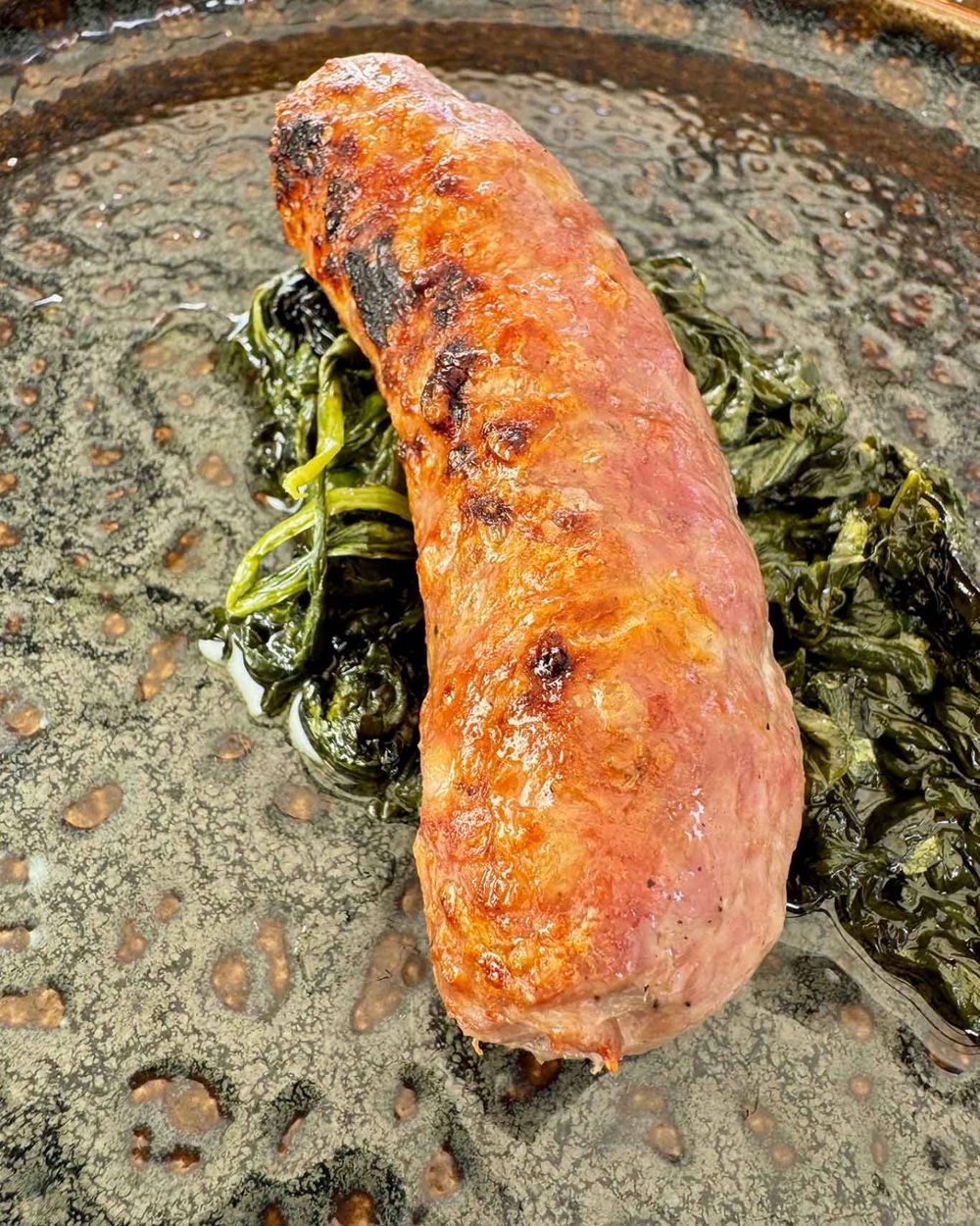salsiccia e friarielli della macelleria braceria The King Beef a Monticchio di Massa Lubrense in Penisola Sorrentina