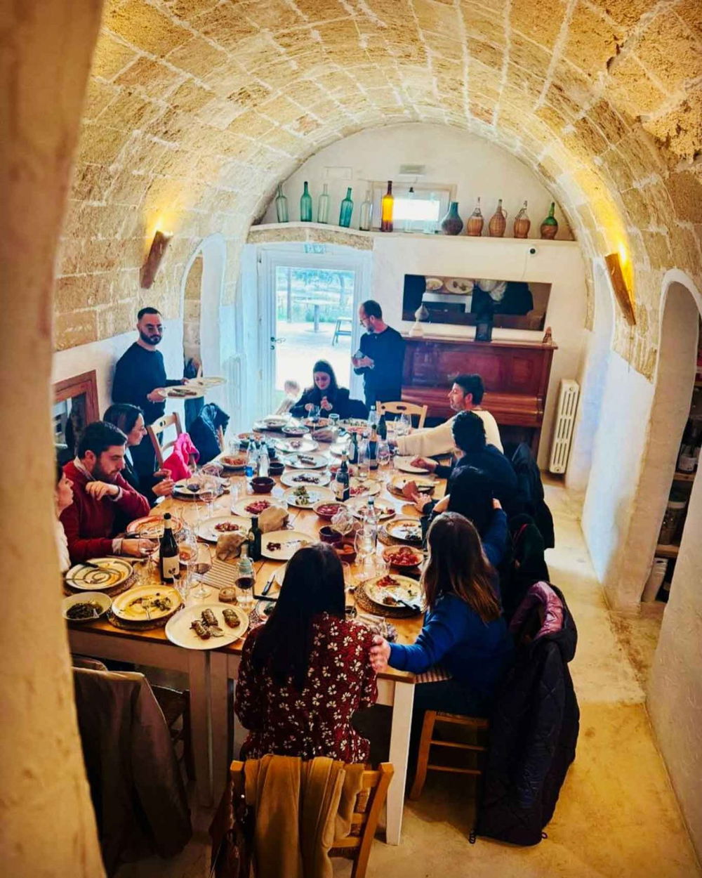 la sala dell'osteria Trappito Stracca ad Alezio 