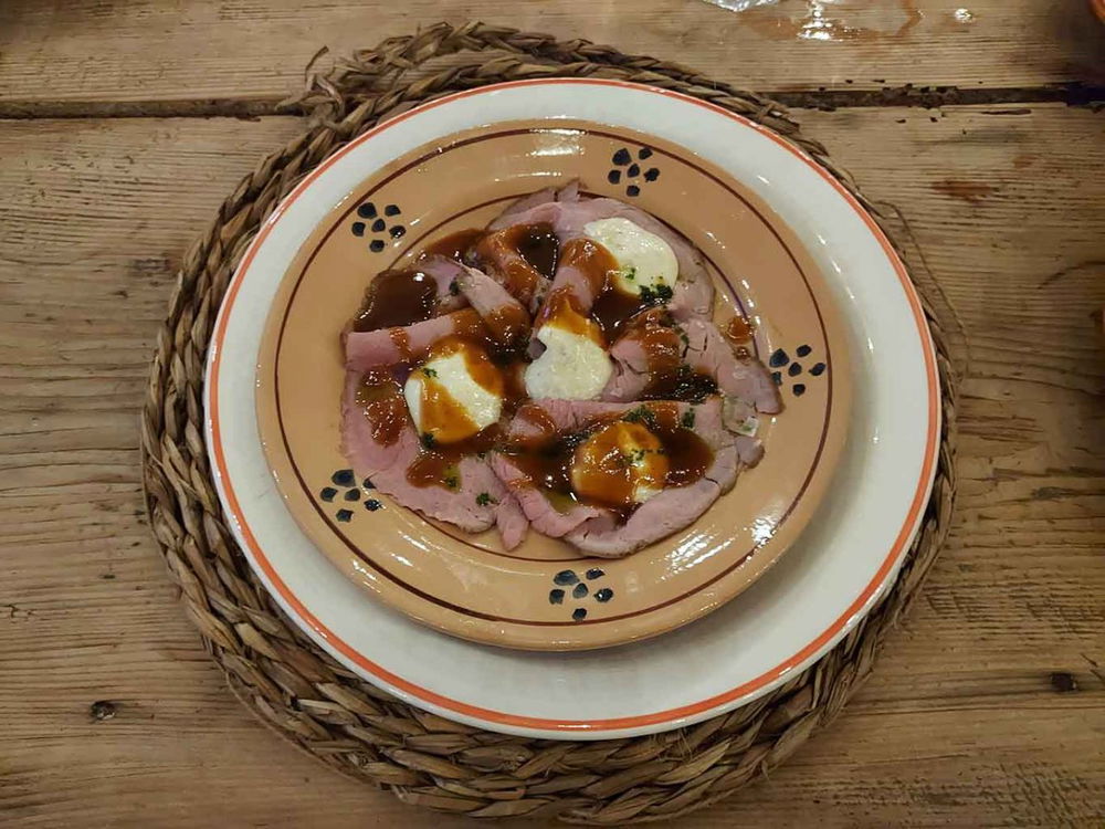 il vitello dell'osteria Trappito Stracca ad Alezio 