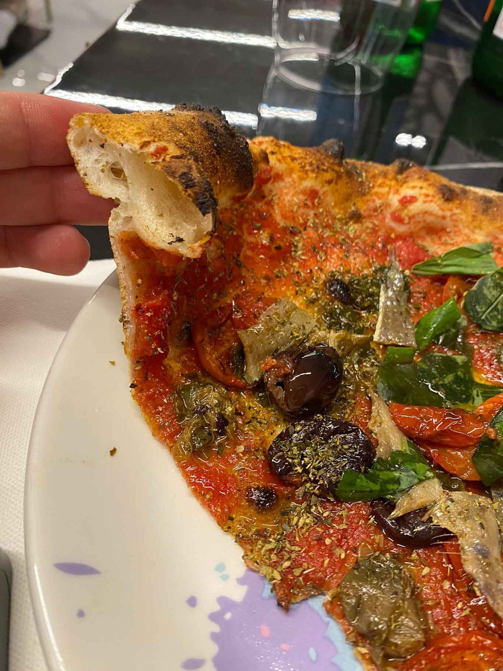 la pizza Marinara a ruota di carro di Pietro Fontana nella sfida con Francesco Martucci al Campionato della Pizza 2025